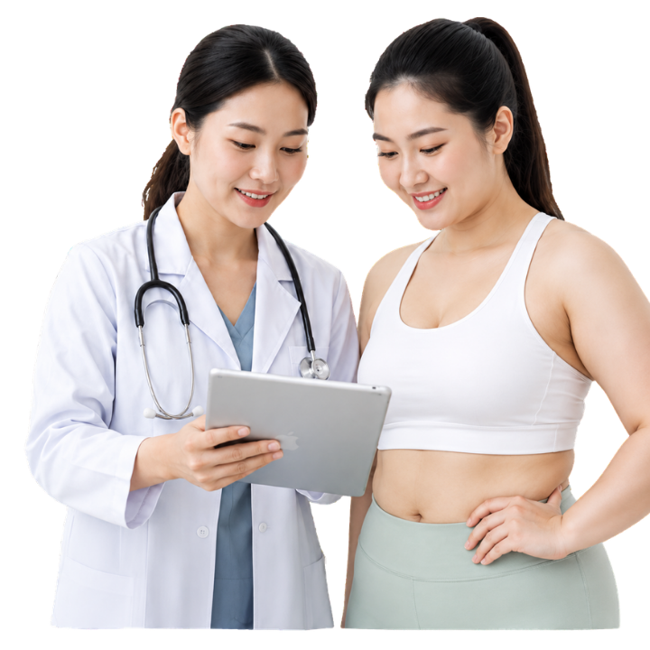 A BELION doctor guiding a client through their medical weight-loss journey